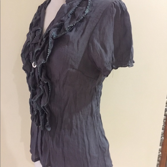 SALE 3 for $30 Ruffle Front Blouse - Picture 2 of 4